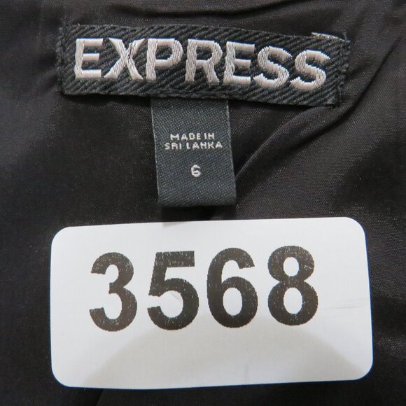 Express*Women's Fully Lined Half Back Zip 7" Accordion Slit Pencil Skirt~ Size 6 - Picture 3 of 7